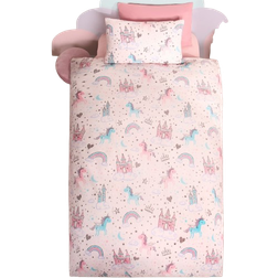 Dreamscene Unicorn Kingdom Duvet Cover with Pillowcase 200x200cm