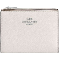 Coach Bifold Wallet - Pebbled Leather/Silver/Chalk