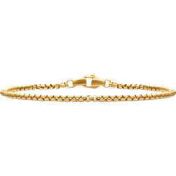 David Yurman Box Chain Bracelet in 18K Yellow Gold, 2.7mm Men's All 18K Yellow Gold
