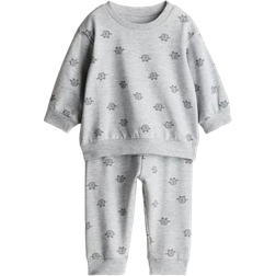 H&M Baby Grey 2-piece sweatshirt set 12-18M