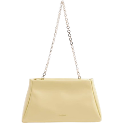 River Island Faux Leather Frame Top Clutch Bag - Yellow