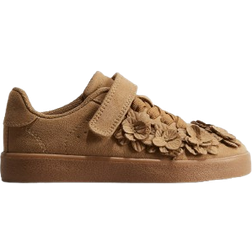 H&M Sneaker Mit Blüten-Applikationen - Beige