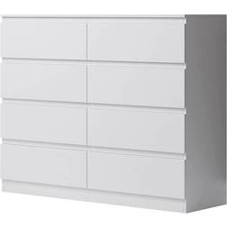 Fwstyle White 8 Chest of Drawer 110x99cm