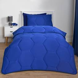 OHS Honeycomb Quilted Tog Duvet Cover Blue (198x198cm)