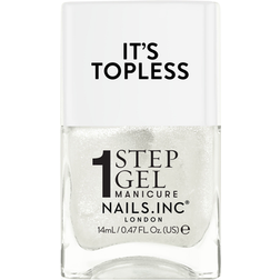 Nails Inc Topless Sydney 1-Step Gel It's Topless Nail Polish - White