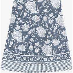 Chamois Rund Indian Rose Blå Bordsduk