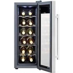 Baridi 12 Bottle Wine Cooler Fridge and Touch Controls LED Light Silver