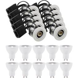 LEDlife 10 St Downlight Inno88 Inkl 6W RA97 GU10 Matt Vit IP44 Spotlight