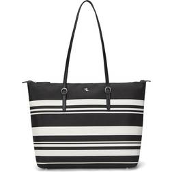 Lauren Ralph Lauren Keaton Tote Handväskor Dam - Malecon Stripe/Black