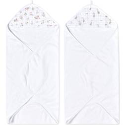 Aden + Anais Pack of 2 Essential Hooded Towel Dino Jungle