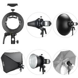 Andoer Godox 80 x 80 cm 31 x 31 inch Flash Softbox Diffuser Inner Grid