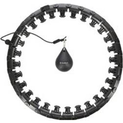 HMS HHW12 Plus Size Hula Hop Sort Med Faner Og Vægt