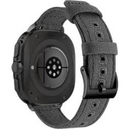 INF Samsung Galaxy Watch 7 Ultra Canvas Sportarmband Grau Schwarz