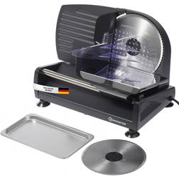 Sommertal Allesschneider AS190 DUAL 200 W Edelstahlmesser mit Wellenschliff und glatten Schliff