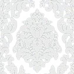 Muriva Odessa Damask White Wallpaper