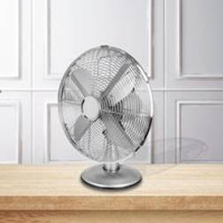 Dunelm 12" Classic Chrome Desk Fan