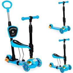 MST Trehjuls Scooter Med Lysende Hjul LED 3-i-1 Balanse Blå
