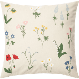 Åhléns Home Kuddfodral Sommaräng 50x50 cm Kuddar Brun Kuddöverdrag (50x50cm)