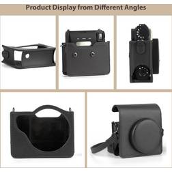 Andoer Portable Instant Camera Bag Retro Style PU Leather Carrying Case Replacement