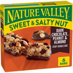 Nature Valley Sweet & Salty Nut Dark Chocolate Peanut Almond Granola Bars 6 pcs