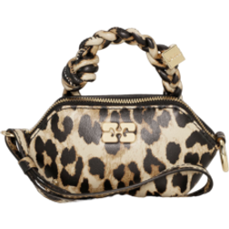 Ganni Bou Bag Nano Print - Leopard