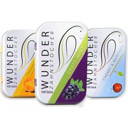 Wunder Zahnstocher Mit Geschmack Tasty Pack 3er Set Mehrfarbig