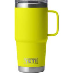 Yeti Rambler 20 oz Firefly Yellow Travel Mug 20fl oz