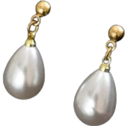 Shein Pair White Water Drop Faux Pearl Earrings Elegant Versatile Suitable For Daily Wear And Gift For Girlfriend Mother Sister