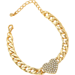 Shein Rhinestone Heart Decor Bracelet