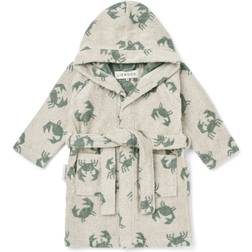 Liewood Lilana Yarn Dyed Bathrobe - Crab/Sandy