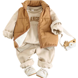Shein Baby Boy Letter Print Hoodie Set - Multi