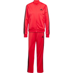 adidas Essentials 3-Stripes Tracksuit - Pure Ruby