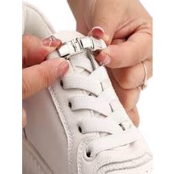 Shein pcs Notie Shoelaces With Buckle White Polyester Unisex Accessories For Shoes White