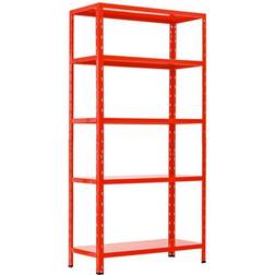 Regalux tunglastreol rød Reolsystem 90x180cm