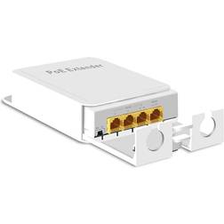 Swiixxer Utomhus Gigabit PoE Extender 3 Port Repeater 1000 Mbps