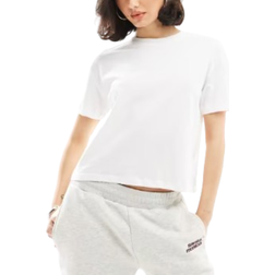 New Look T-shirt Med Boxig Passform - Vit/A