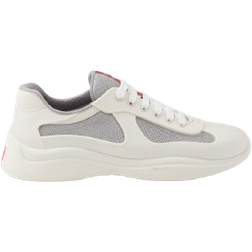 Prada America's Cup Soft Rubber Bike Fabric Sneakers - Beige Khaki