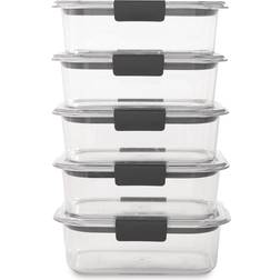 Rubbermaid Brilliant Food Container 5pcs 0.757L