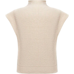 Shein Womens Casual Solid Color Stand Collar Loose Knitted Sweater SpringAutumn