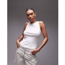 Arket Rib Jersey Vest Top - White