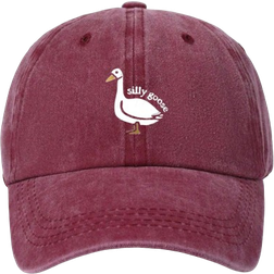 Shein pc Unisex Silly Goose Graphic Print Vintage Washed Distressed Baseball Cap Adjustable Outdoor Sun Hat Suitable For And Autumn Travel Beach Vaca