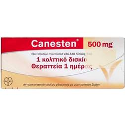 Canesten 500 mg 1 stk Vaginaltabletter Tablet