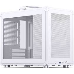 Jonsbo C6 MAX PC-kabinet Minikabinet Micro-ATX hærdet glas hvid
