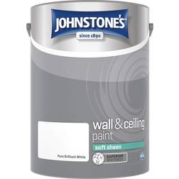 Johnstones Soft Sheen Wall Paint Pure Brilliant White 5L