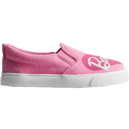 H&M Girls Pink Printed canvas slip-on trainers