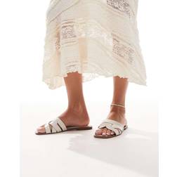 Pull&Bear Flätade Sandaler - Vit/A