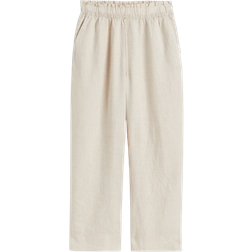 H&M Ankellange Hørbukser - Beige