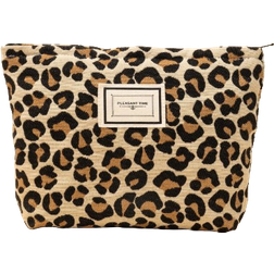 Shein 1pc Leopard Print Zippered Makeup Bag
