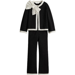 H&M Pige 2-Piece Bow Detail Set - Sort