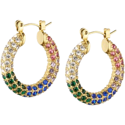 ANNEBRAUNER Big Sparkling Party Multicolor Earrings